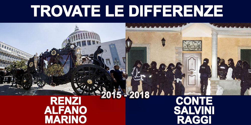 Salvini con la ruspa sulle ville dei casamonica