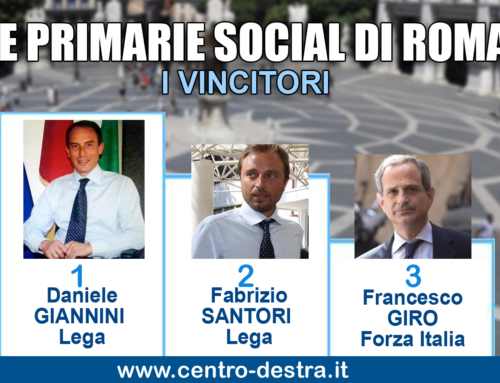 PRIMARIE SOCIAL DI ROMA: VINCONO GIANNINI, SANTORI E GIRO.