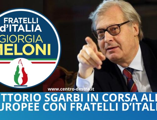 VITTORIO SGARBI SCENDE IN CAMPO ALLE EUROPEE CON FRATELLI D’ITALIA
