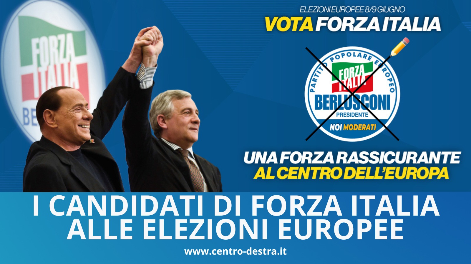 tutti i candidati di Forza Italia in europa
