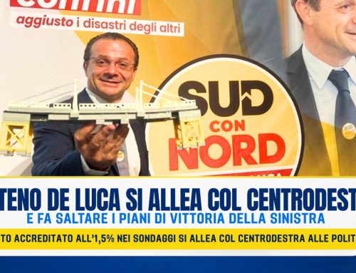 CATENO DE LUCA PORTA L’1,5% AL CENTRODESTRA E FA SALTARE I PIANI DI SINISTRA E VANNACCI